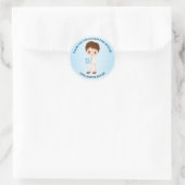 Gepersonaliseerd Sticker voor Boy First Holy Commu (Tas)