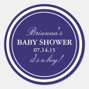Gepersonaliseerd Stickers van Baby shower van ze