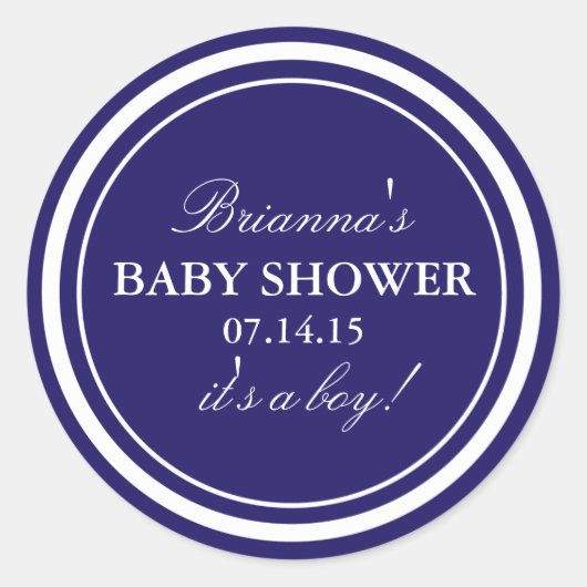 Gepersonaliseerd | Stickers van Baby shower van ze (Voorkant)