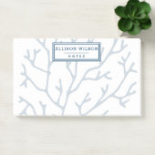 Gepersonaliseerd, stijlvol Blauwgroen blauw koraal Post-it® Notes (Kantoor)