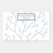 Gepersonaliseerd, stijlvol Blauwgroen blauw koraal Post-it® Notes (Voorkant)
