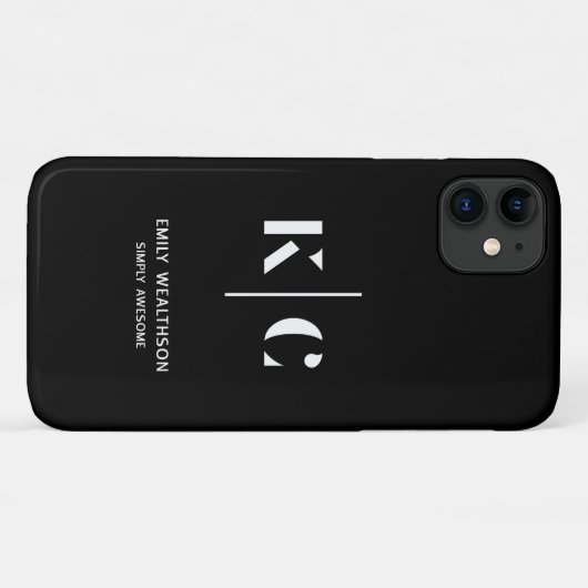 Gepersonaliseerd, stijlvol, modern en minimaal Case-Mate iPhone case (Achterkant (horizontaal))