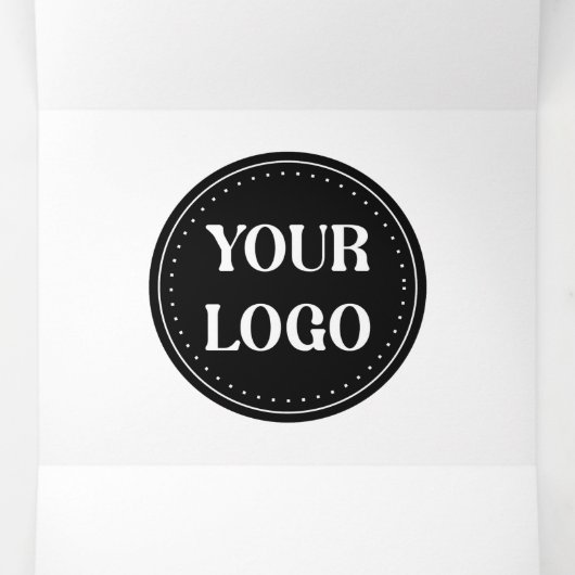 Gepersonaliseerd, stijlvol, modern en minimaal drieluik wenskaart (Binnenkant midden)