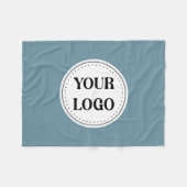 Gepersonaliseerd, stijlvol, modern en minimaal fleece deken (Voorkant (Horizontaal))