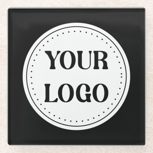 Gepersonaliseerd, stijlvol, modern en minimaal glazen onderzetter (Voorkant)