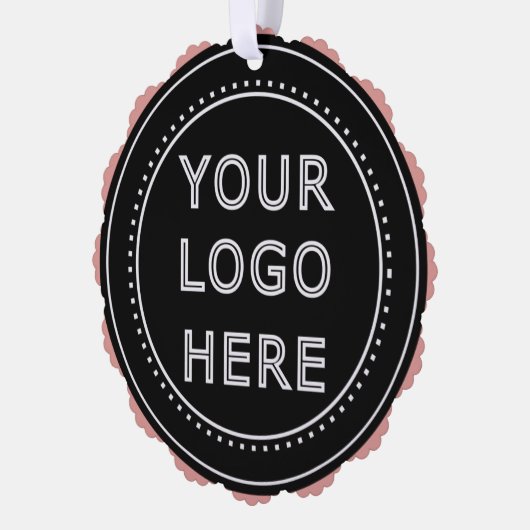 Gepersonaliseerd, stijlvol, modern en minimaal ornament kaart (Links)