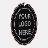 Gepersonaliseerd, stijlvol, modern en minimaal ornament kaart (Rechts)