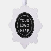 Gepersonaliseerd, stijlvol, modern en minimaal ornament kaart (Links)