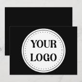 Gepersonaliseerd, stijlvol, modern en minimaal programmakaart (Voorkant / Achterkant)