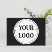 Gepersonaliseerd, stijlvol, modern en minimaal programmakaart (Staand voorkant)