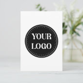 Gepersonaliseerd, stijlvol, modern en minimaal save the date (Staand voorkant)