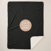 Gepersonaliseerd, stijlvol, modern en minimaal sherpa deken (Voorkant)