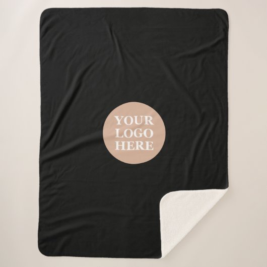 Gepersonaliseerd, stijlvol, modern en minimaal sherpa deken (Voorkant)