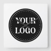 Gepersonaliseerd, stijlvol, modern en minimaal vierkante klok (Voorkant)