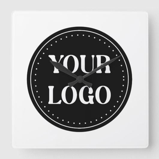 Gepersonaliseerd, stijlvol, modern en minimaal vierkante klok (Voorkant)