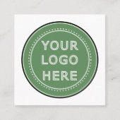 Gepersonaliseerd, stijlvol, modern en minimaal vierkante visitekaartje (Voorkant)