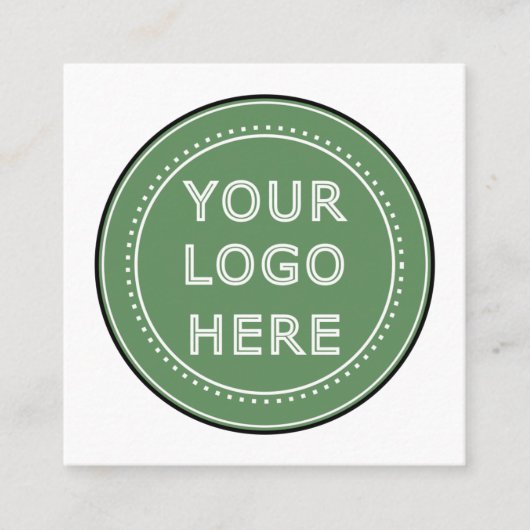 Gepersonaliseerd, stijlvol, modern en minimaal vierkante visitekaartje (Voorkant)