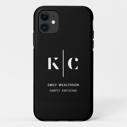 Gepersonaliseerd, stijlvol, modern & minimaal Case-Mate iPhone case (Achterkant)