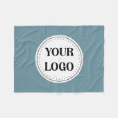 Gepersonaliseerd, stijlvol, modern & minimaal fleece deken (Voorkant (Horizontaal))