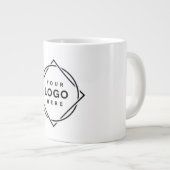 Gepersonaliseerd, stijlvol, modern & minimaal grote koffiekop (Voorkant rechts)