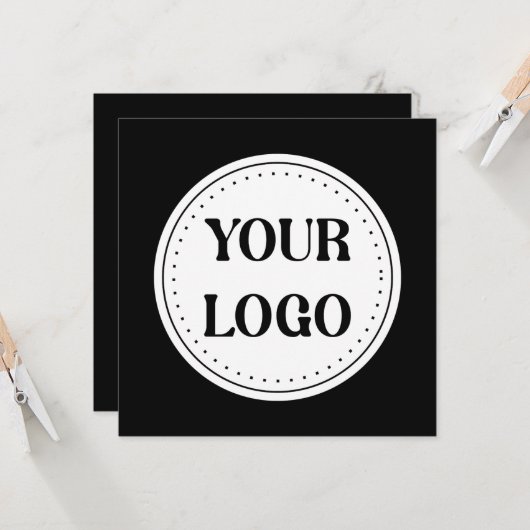 Gepersonaliseerd, stijlvol, modern & minimaal kaart (Voorkant / Achterkant in situ)