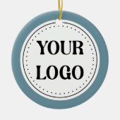 Gepersonaliseerd, stijlvol, modern & minimaal keramisch ornament (Voorkant)