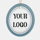 Gepersonaliseerd, stijlvol, modern & minimaal keramisch ornament (Links)