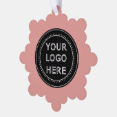 Gepersonaliseerd, stijlvol, modern & minimaal ornament kaart (Links)