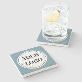 Gepersonaliseerd, stijlvol, modern & minimaal stenen onderzetter (Zijkant)