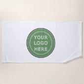 Gepersonaliseerd, stijlvol, modern & minimaal strandlaken (Voorkant)