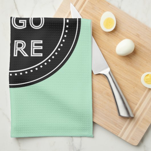 Gepersonaliseerd, stijlvol, modern & minimaal theedoek (Quarter Fold)