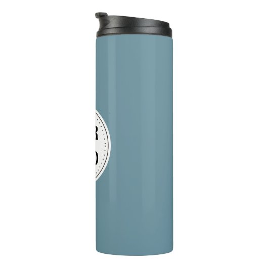 Gepersonaliseerd, stijlvol, modern & minimaal thermosbeker (Geroteerd rechts)