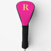 Gepersonaliseerd Stijlvol Monogram Hot Pink