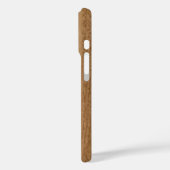 Gepersonaliseerd stijlvol Monogram Rustiek Hout Case-Mate iPhone Case (Achterkant / Links)