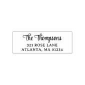 Gepersonaliseerd stijlvol script retouradres  zelfinktende stempel