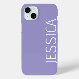 Gepersonaliseerd stijlvolle moderne naam voor mini iPhone 15 mini hoesje