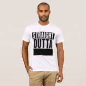 Gepersonaliseerd STRAATSTE OUTTA t-shirts (Voorkant volledig)
