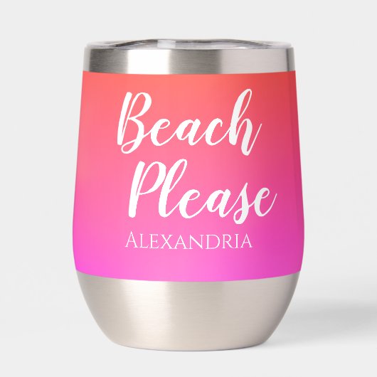 Gepersonaliseerd strand alsjeblieft Sinaasappel ro (Achterkant)