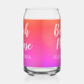 Gepersonaliseerd strand alsjeblieft Sinaasappel ro Blikvorm Glas (Links)