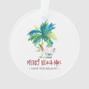 Gepersonaliseerd Strand Kerstversieringen Ornament