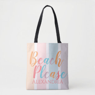 Gepersonaliseerd strand Please Beach Tote Bag