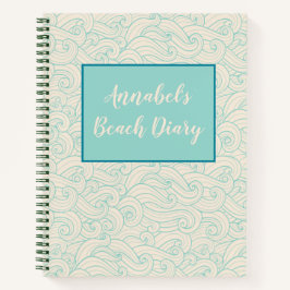 Gepersonaliseerd stranddagboek notitieboek