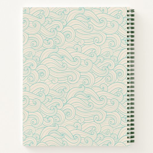 Gepersonaliseerd stranddagboek notitieboek (Achterkant)