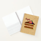 Gepersonaliseerd Strawberry Cheesecake Deluxe Noti Notitieboek (Binnen)