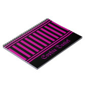 Gepersonaliseerd strepenpatroon notitieboek (Linkerzijde)
