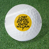Gepersonaliseerd stripboek Pop Art Bericht Golfballen