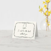 Gepersonaliseerd Stropdas De Knoop Boog Bruidsmeis Kaart (Gele Bloem)