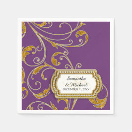 Gepersonaliseerd Stropdas Glam Old Hollywood Regen Servet