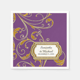 Gepersonaliseerd Stropdas Glam Old Hollywood Regen Servet