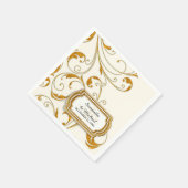 Gepersonaliseerd Stropdas Glam Old Hollywood Regen Servetten (Hoek)